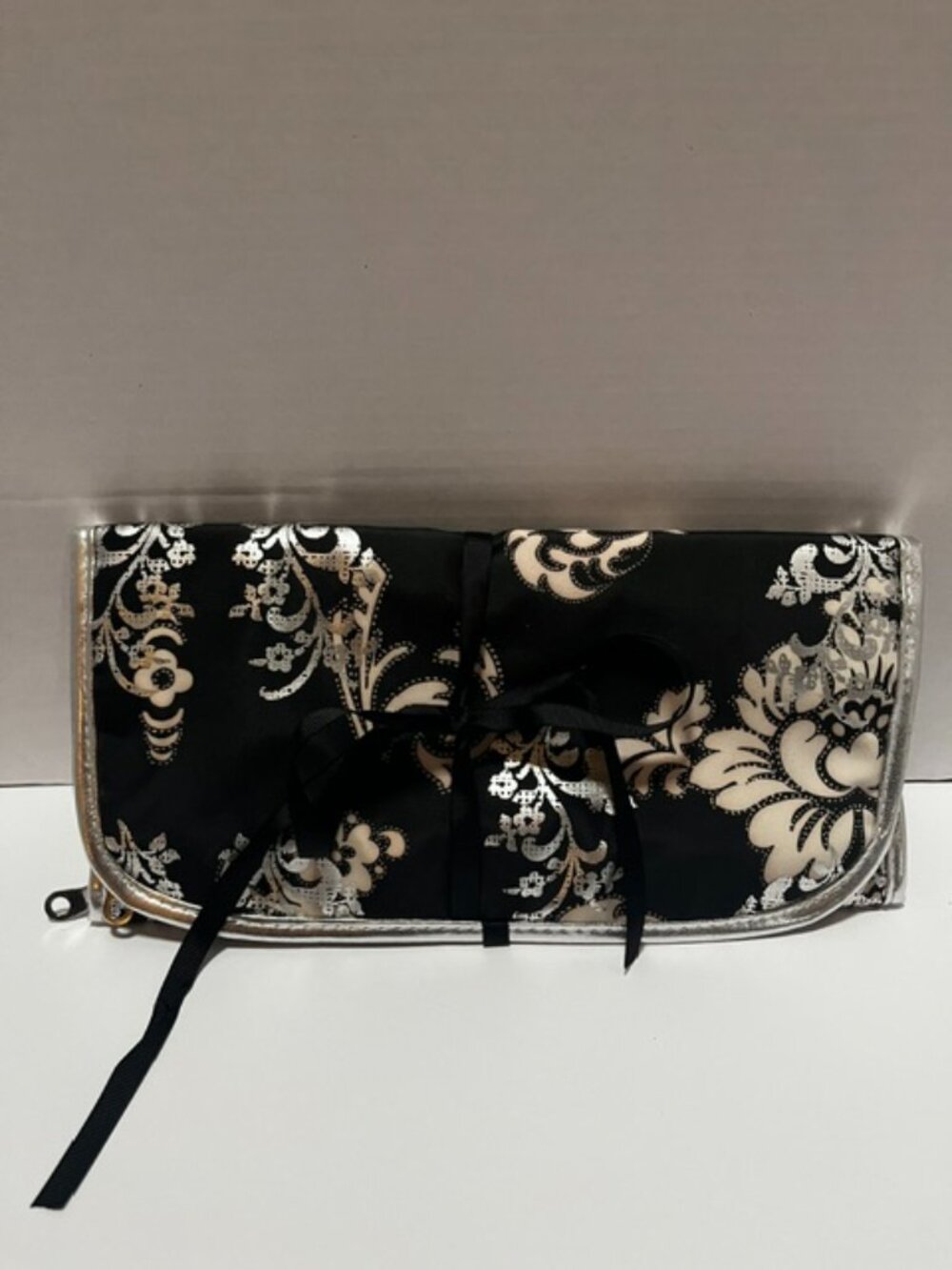 Travel Jewelry Organizer Bag Anti-Tangle Foldable Jewelry Roll Travel Case